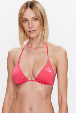 Różowy strój kąpielowy Calvin Klein w sportowym stylu