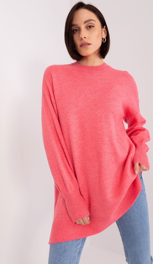 Różowy sweter 5.10.15 w stylu casual