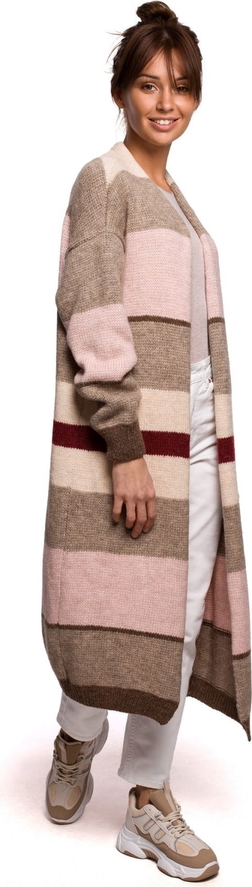 Różowy sweter Be Knit z wełny