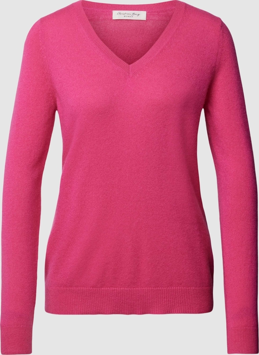 Różowy sweter Christian Berg Woman z kaszmiru