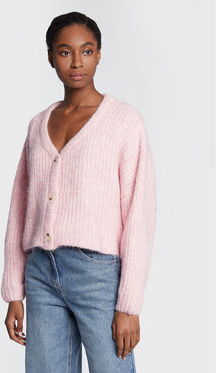Różowy sweter EDITED w stylu casual
