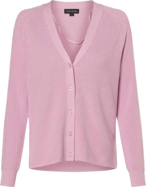Różowy sweter Franco Callegari z bawełny