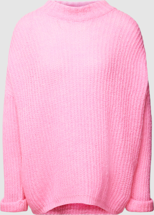 Różowy sweter Frogbox z moheru