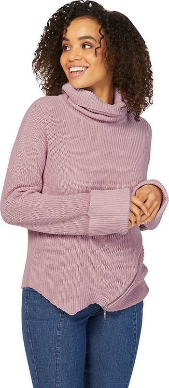 Różowy sweter Heine