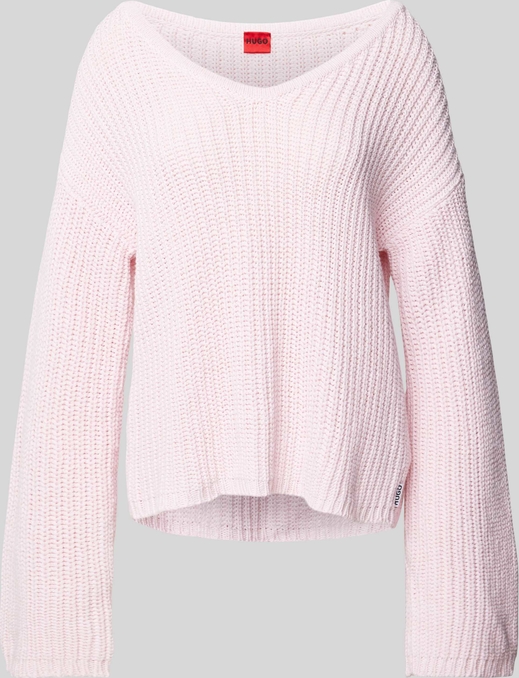 Różowy sweter Hugo Boss