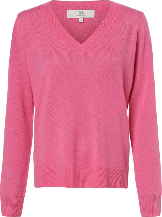 Różowy sweter Ipuri Essentials z kaszmiru