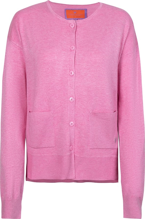 Różowy sweter Lieblingsstück w stylu casual