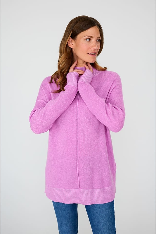 Różowy sweter Lieblingsstück z kaszmiru