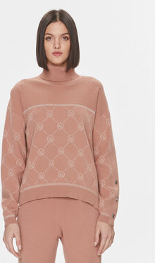 Różowy sweter Liu-Jo w stylu casual