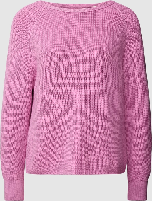 Różowy sweter Marc O'Polo w stylu casual