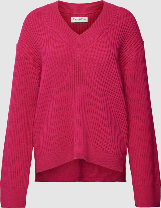 Różowy sweter Marc O'Polo z bawełny w stylu casual