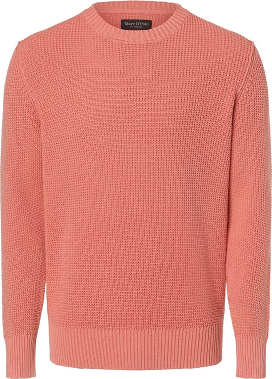 Różowy sweter Marc O'Polo z okrągłym dekoltem