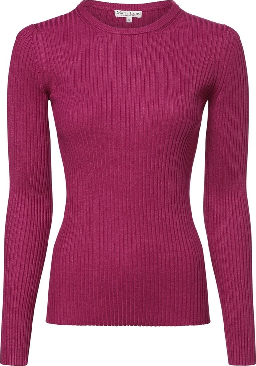 Różowy sweter Marie Lund w stylu casual