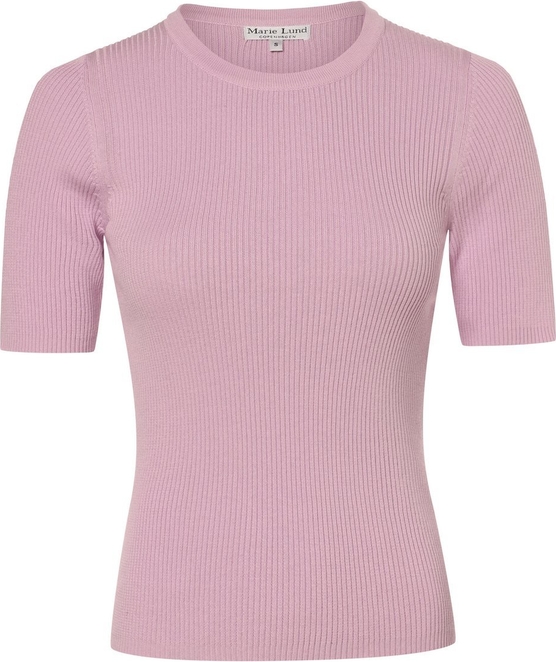 Różowy sweter Marie Lund z bawełny