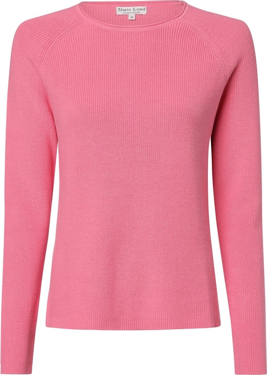 Różowy sweter Marie Lund z bawełny