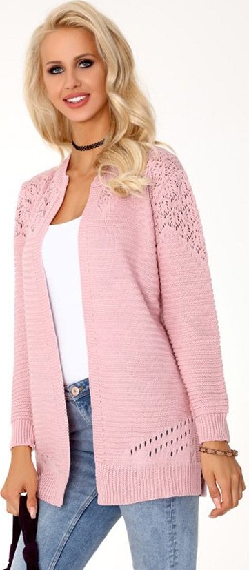 Różowy sweter MERRIBEL w stylu casual