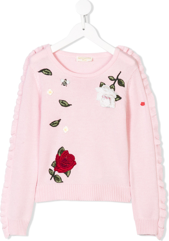 Różowy sweter Monnalisa Chic