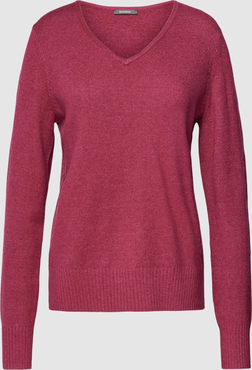 Różowy sweter Montego