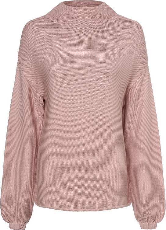 Różowy sweter More & More w stylu casual