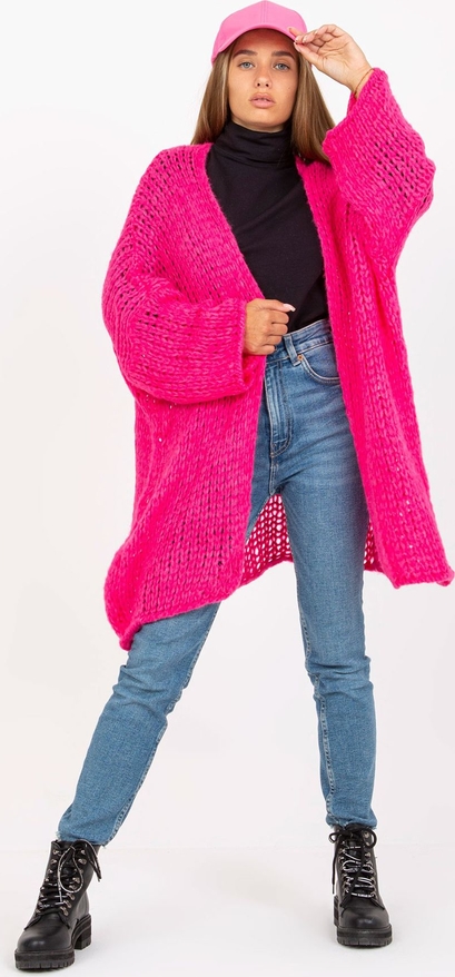 Różowy sweter Och Bella w stylu casual