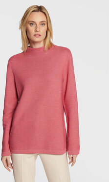 Różowy sweter Olsen w stylu casual