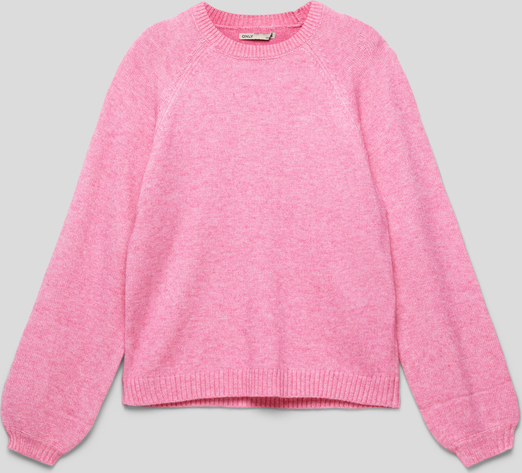 Różowy sweter Only z dzianiny