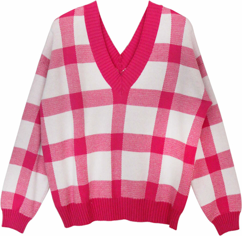 Różowy sweter ORSAY z bawełny w stylu casual