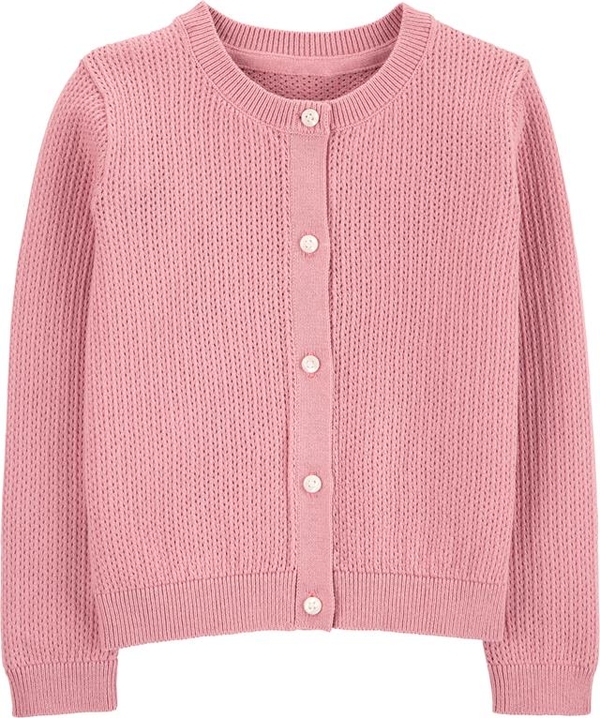 Różowy sweter OshKosh z bawełny
