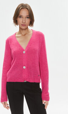 Różowy sweter PLEASE w stylu casual