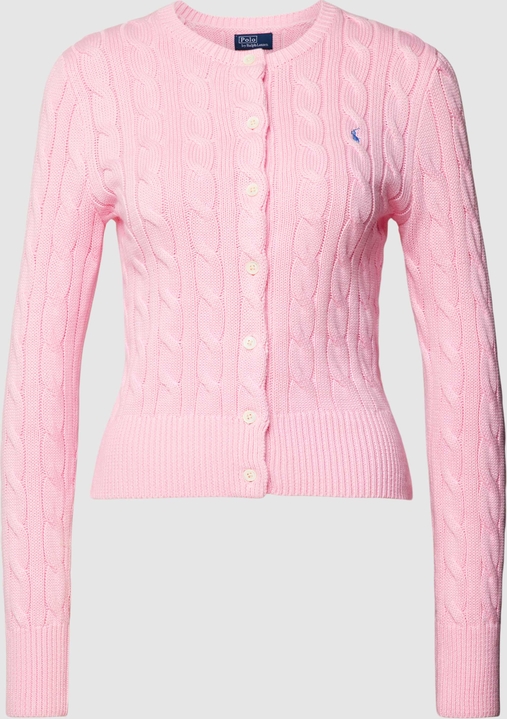 Różowy sweter POLO RALPH LAUREN w stylu casual z bawełny