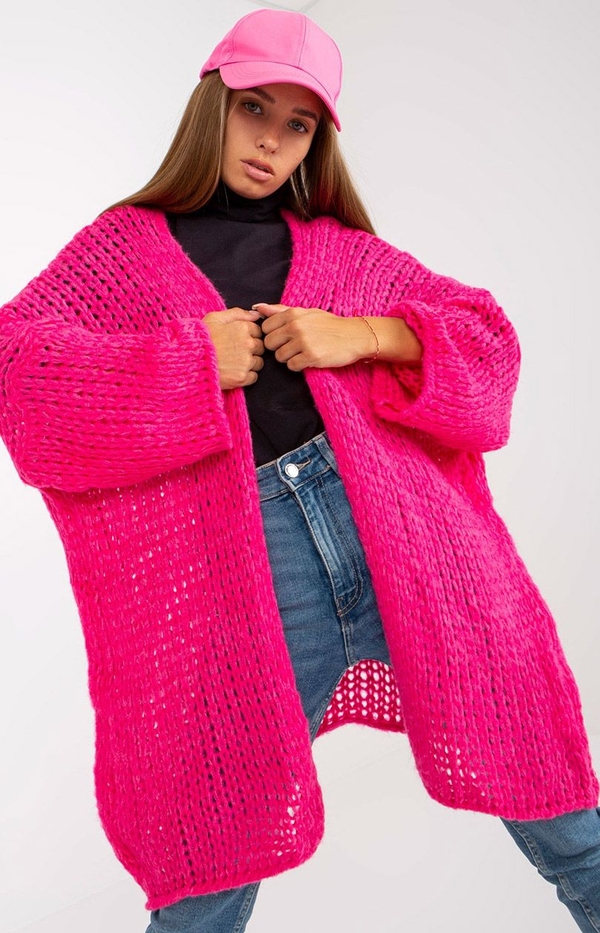 Różowy sweter Primodo.com w stylu casual