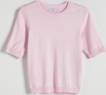 Różowy sweter Reserved w stylu casual