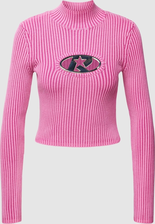 Różowy sweter Review w stylu casual