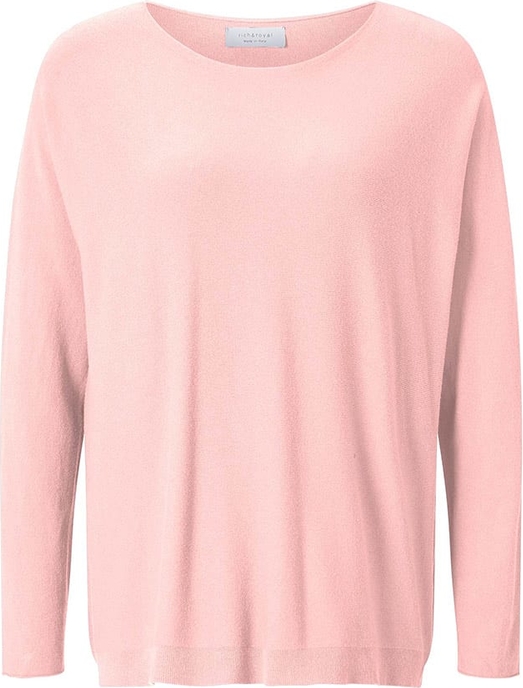 Różowy sweter Rich & Royal w stylu casual