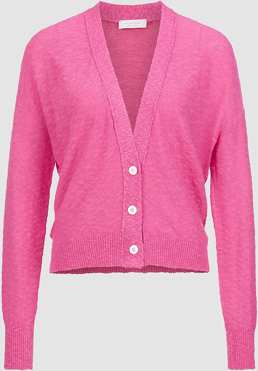 Różowy sweter Rich & Royal w stylu casual z bawełny