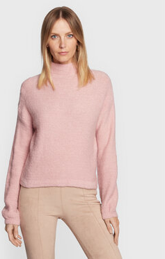 Różowy sweter Sisley w stylu casual