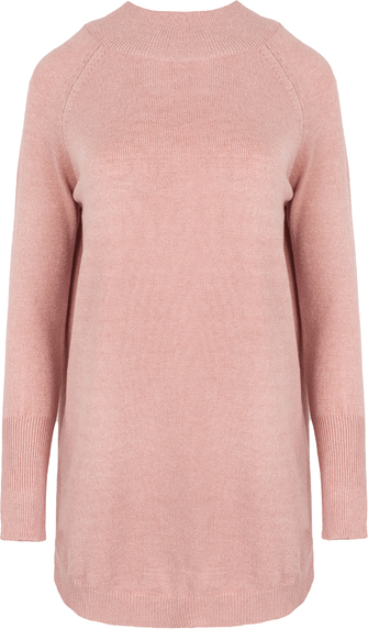 Różowy sweter Style w stylu casual