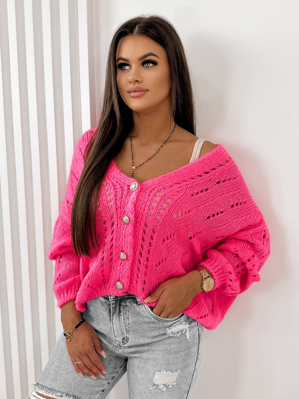 Różowy sweter Ubra