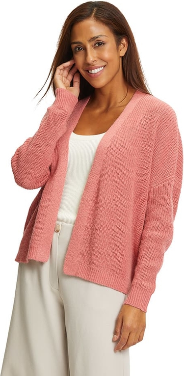 Różowy sweter Vera Mont w stylu casual z bawełny