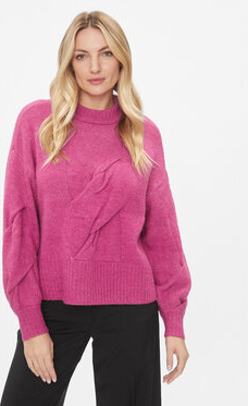 Różowy sweter YAS w stylu casual