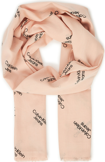 Różowy szalik Calvin Klein