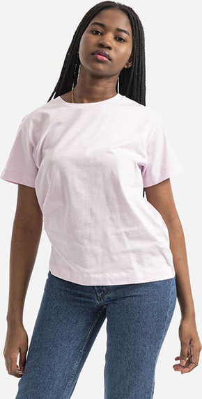 Różowy t-shirt A.P.C. z krótkim rękawem