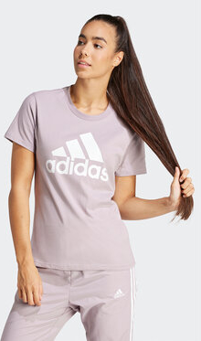Różowy t-shirt Adidas