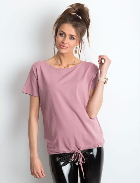 Różowy t-shirt Basic Feel Good