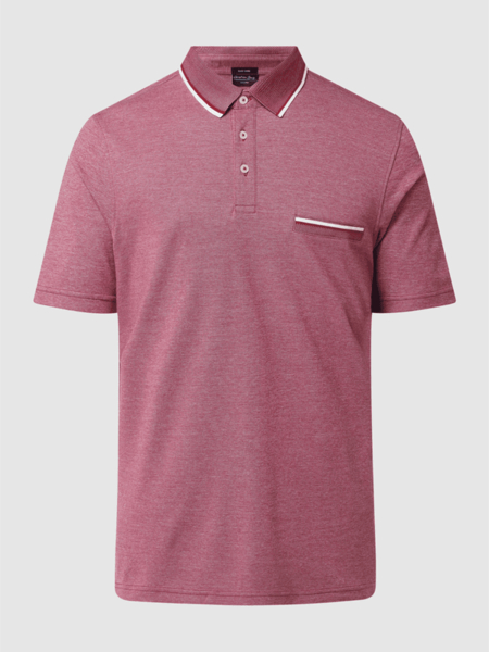 Różowy t-shirt Christian Berg z bawełny w stylu casual