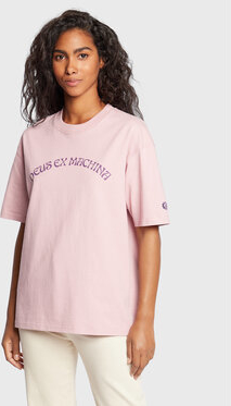 Różowy t-shirt Deus Ex Machina z krótkim rękawem