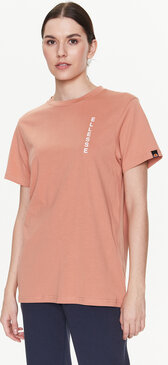 Różowy t-shirt Ellesse w sportowym stylu z krótkim rękawem