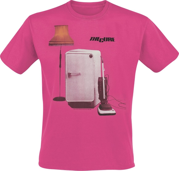Różowy t-shirt Emp w młodzieżowym stylu z nadrukiem