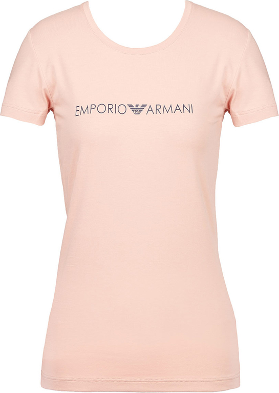 Różowy t-shirt Emporio Armani