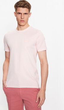 Różowy t-shirt Hugo Boss
